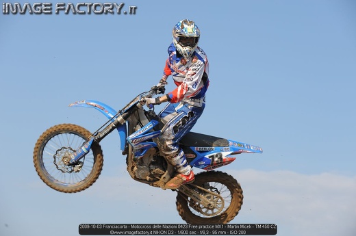 2009-10-03 Franciacorta - Motocross delle Nazioni 0423 Free practice MX1 - Martin Micek - TM 450 CZ